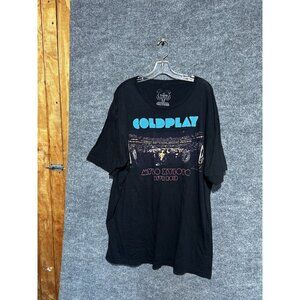 Coldplay Shirt Mens 2XL Black Mylo Xyloto Live 2012 Graphic Tee Trunk LTD Tour